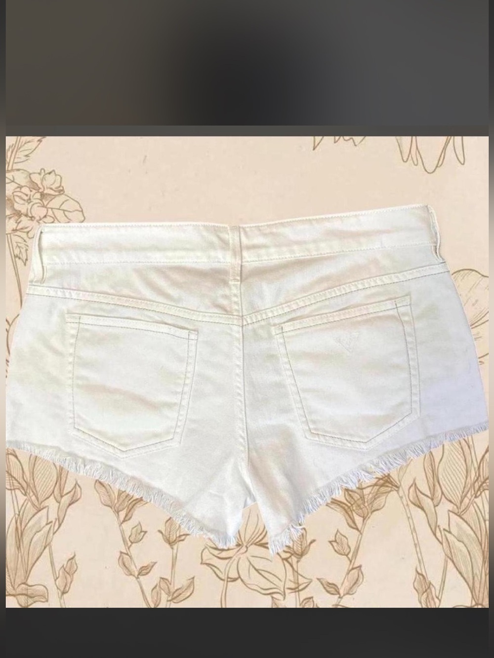 Y2K Guess Low Rise Cutoff Denim Micro Shorts Coastal Cowgirl Festival Boho - Picture 8 of 8